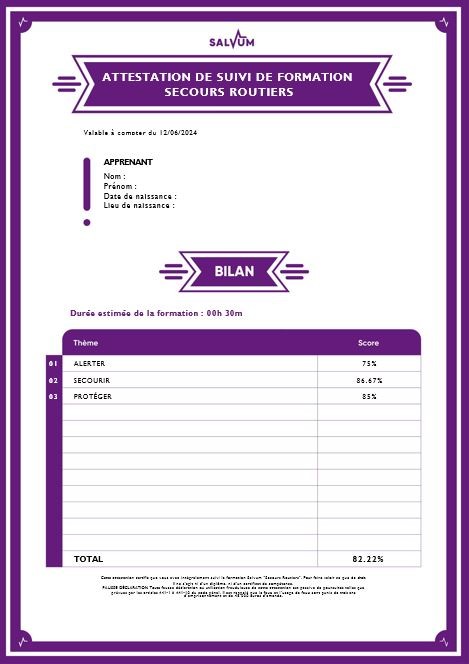 L'application Salvum 5